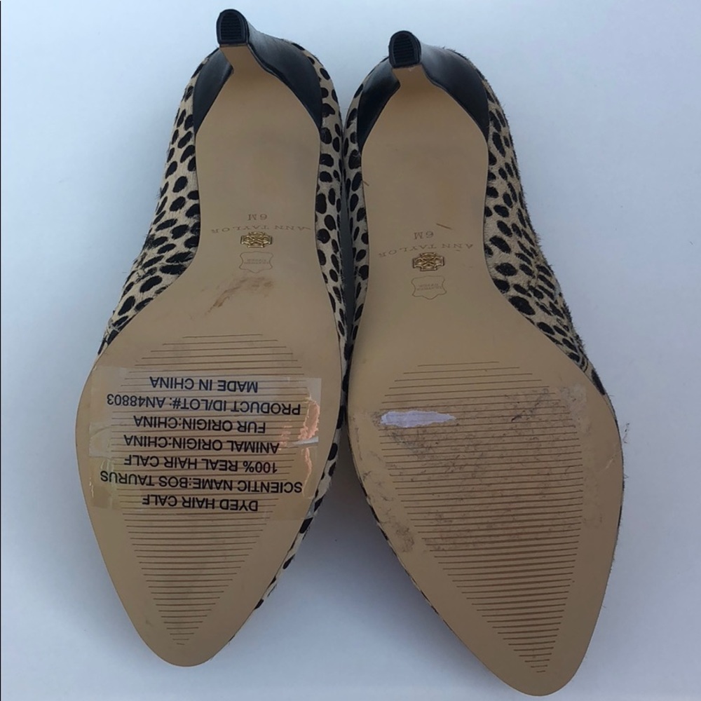 Ann Taylor Ankle Bootie Calf HairAnimal Print NWOB - Picture 5 of 8